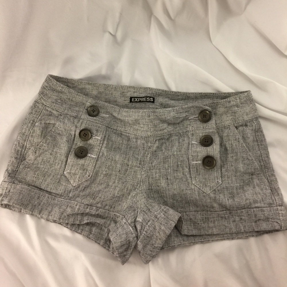 Breezy High Waisted Linen Shorts