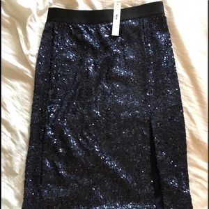 Sequin pencil skirt