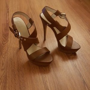ALDO strappy brown sandals leather