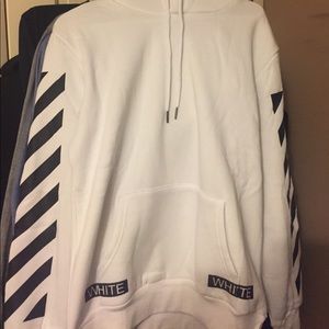 White off white hoodie