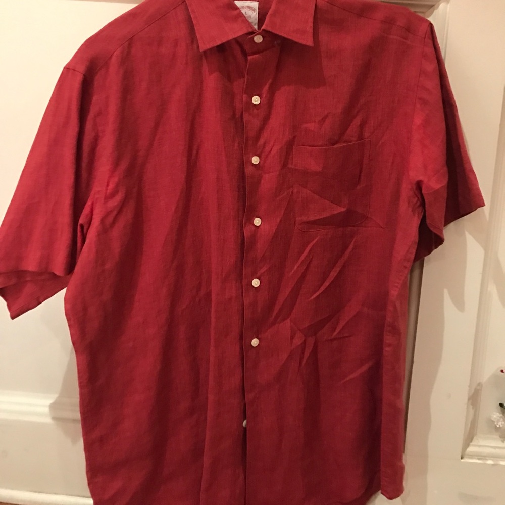 Brooks Brothers Short Sleeve Linen Shirt