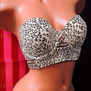 Victoria's Secret Leopard Bandeau Push Up Bikini