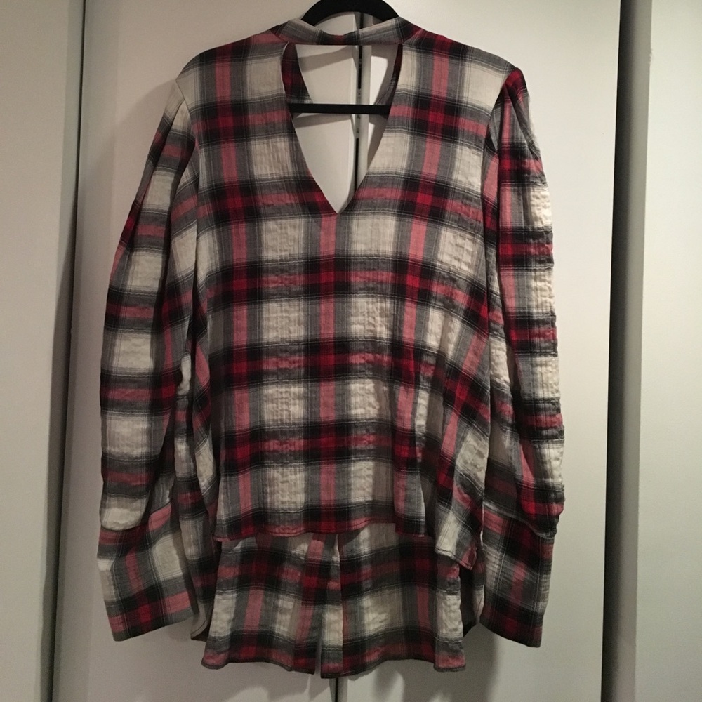 Zara plaid shirt. Perfect for fall