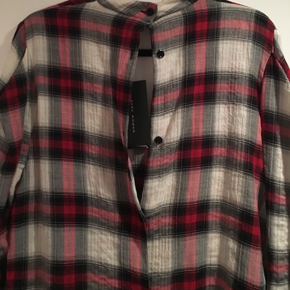 Zara plaid shirt. Perfect for fall - Picture 3 of 4