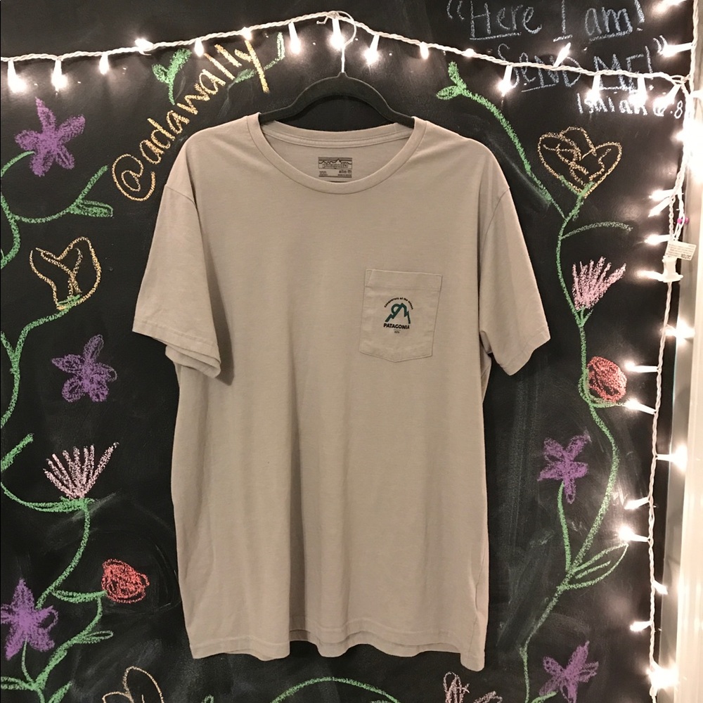 Gray Patagonia Pocket Tee