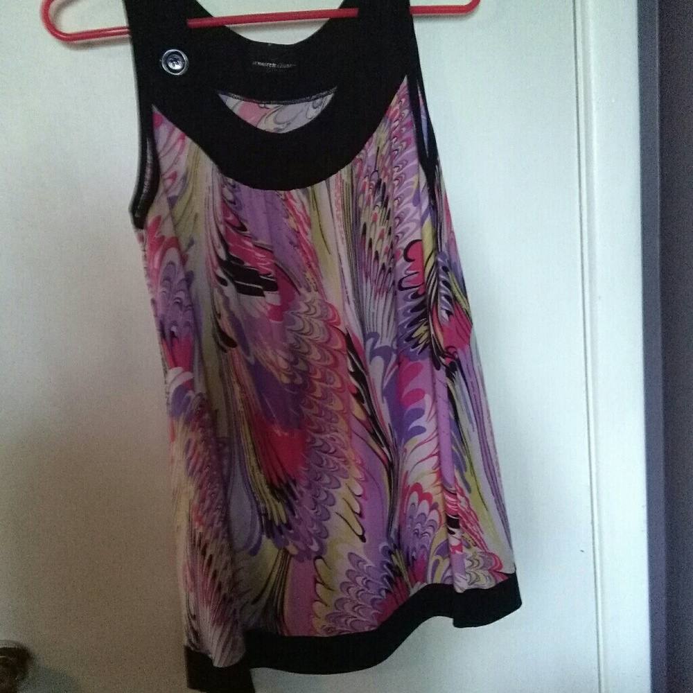 Abstract printed tank top