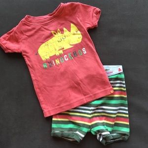 Rhinoceros summer pj set
