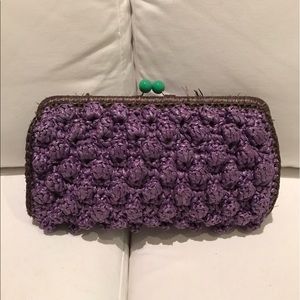 M Missoni Raffia Clutch
