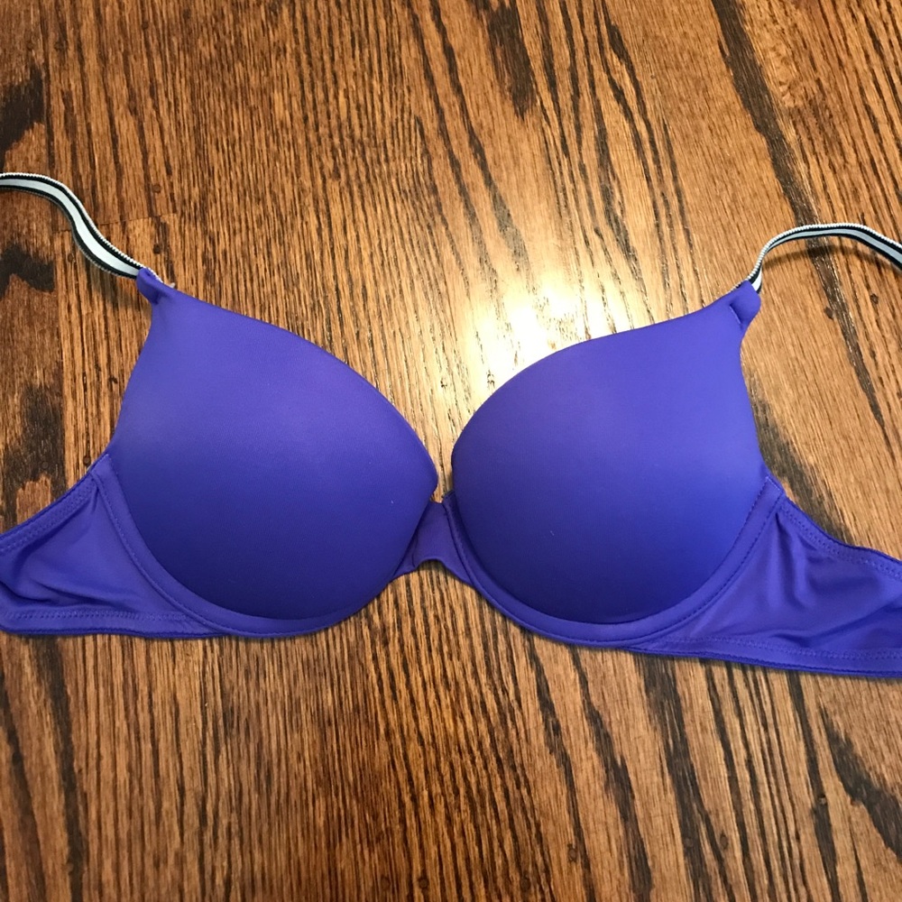 VS PINK Blue Push-up Bra (32B)