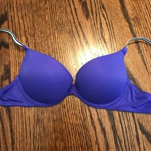 VS PINK Blue Push-up Bra (32B)