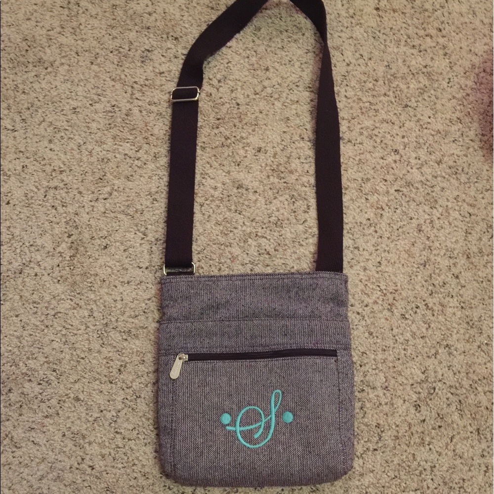 Cute thirty one bag with teal "S" monogram