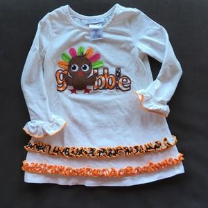 "Gobble" thanksgiving tunic