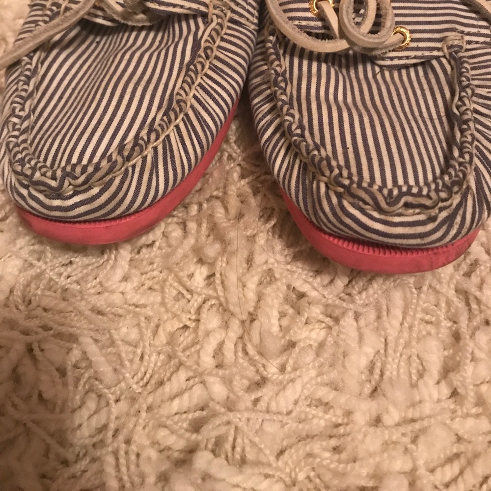 J Crew Sperry Women’s Striped boat Shoes - Picture 3 of 4