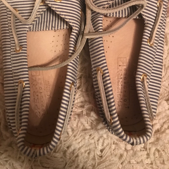 J Crew Sperry Women’s Striped boat Shoes - Picture 2 of 4