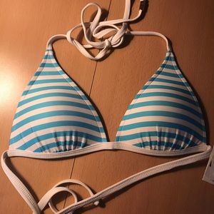 NWT: Voda push-up Aquarius striped bikini top