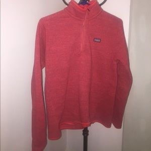 Red Patagonia Quarter Zip