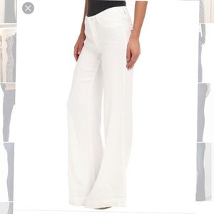 Hudson Jeans "Gwen" mid rise linen flare pants