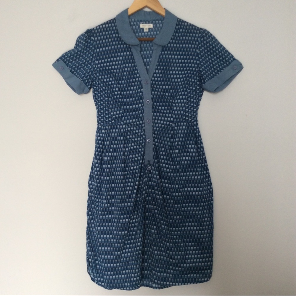 UO Silence + Noise cotton shirt dress