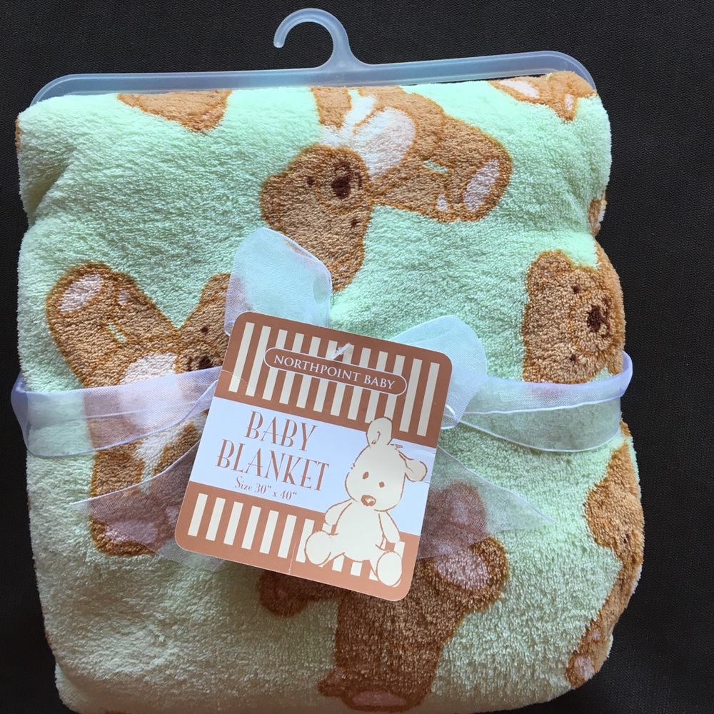 Teddy bear baby blanket
