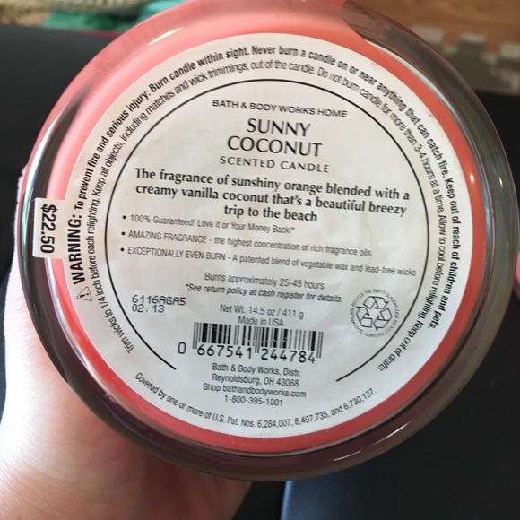 Sunny Coconut 3-wick candle! - Picture 4 of 4