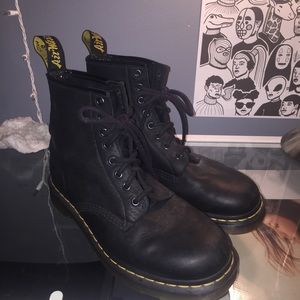 Dr Martens Black Leather Boots