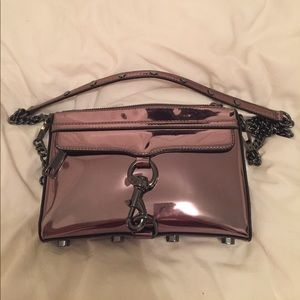 Rebecca Minkoff Metallic Mini Mac Crossbody