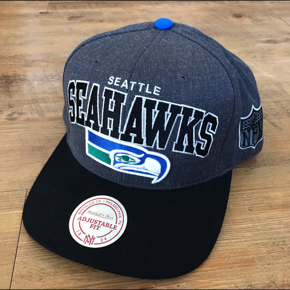 Mitchell & Ness NFL Snapback Hat -- SEA Seahawks
