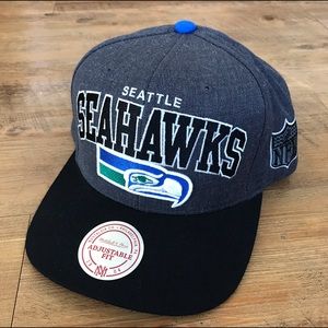 Mitchell & Ness NFL Snapback Hat -- SEA Seahawks