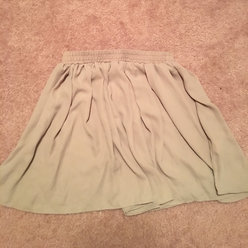 Tan colored skirt