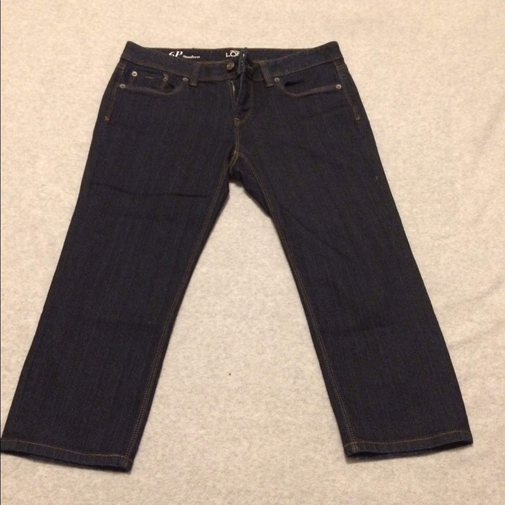 Ann Taylor loft jean capris A6