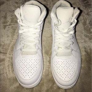 All white jordans