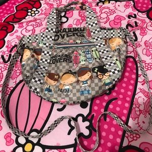Harajuku Lovers skateboard pattern bag