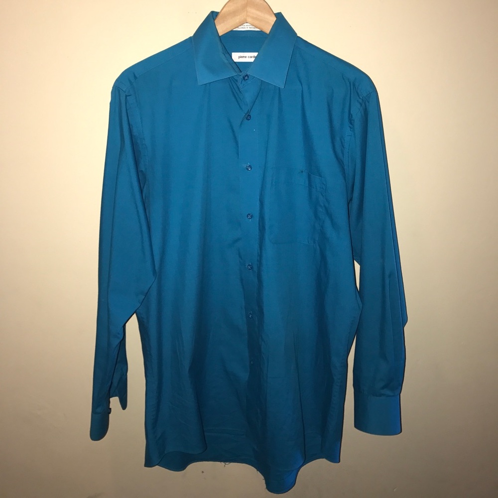 Pierre Cardin Blue Tailored Dress Shirt
