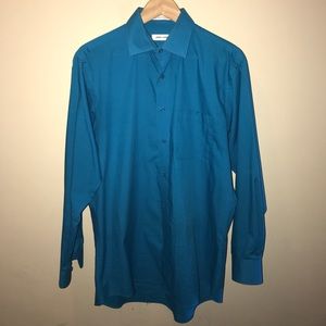 Pierre Cardin Blue Tailored Dress Shirt