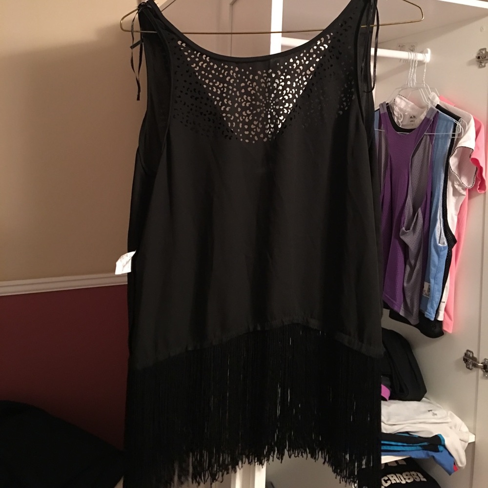 Black party top