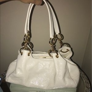 Hobo International White patient leather Handbag
