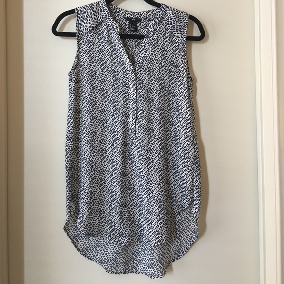 Navy and White H&M tank top - Picture 1 of 3