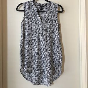 Navy and White H&M tank top