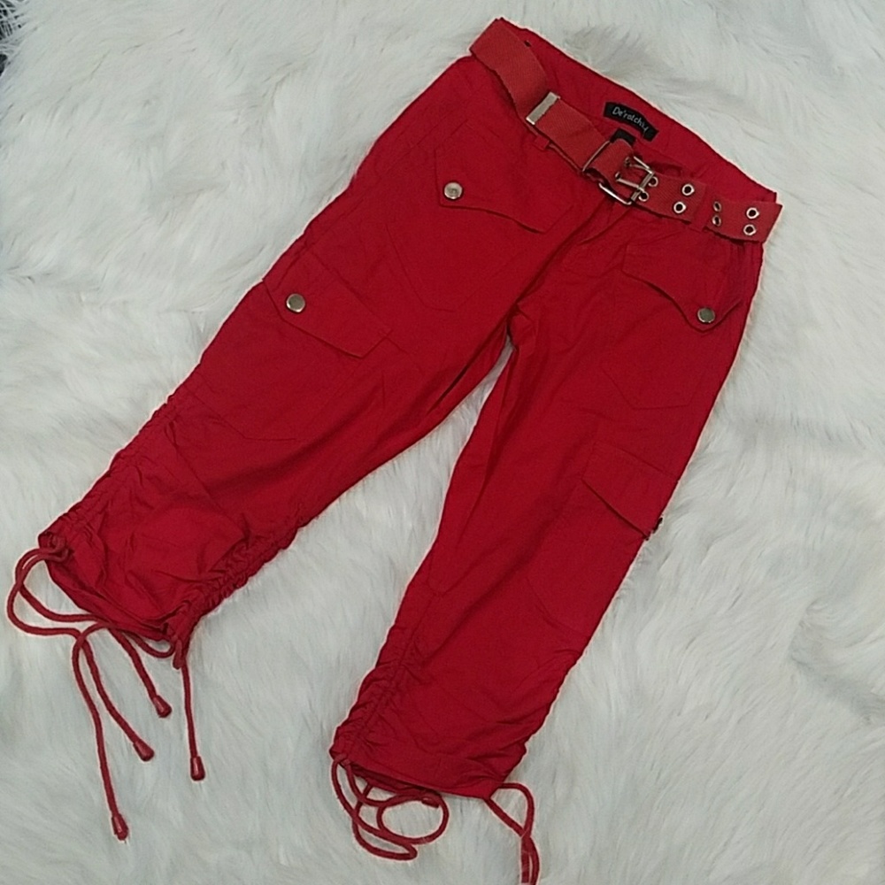 Red Cargo Pants