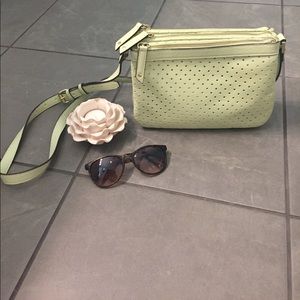 Merona light pale green purse!