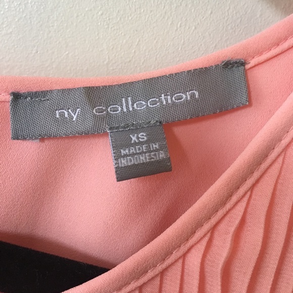 Pink pleated tank top with faux open back detail - Picture 4 of 4