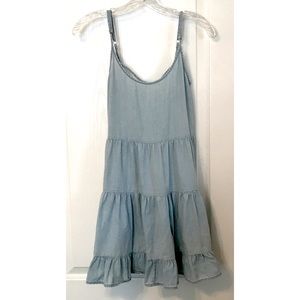 ❁∙Denim Light Blue Brandy Melville Mini Dress∙❁