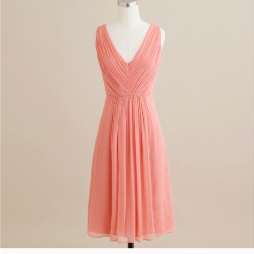 Jcrew coral dress size 0 petite