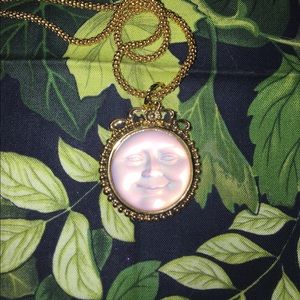 Kirk's Folly Moon Face Necklace