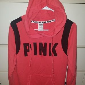 Pink pull over hoodie