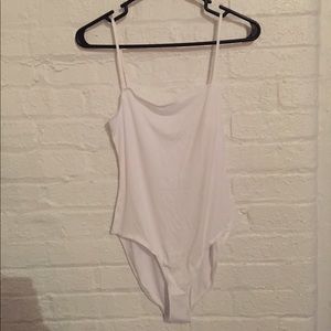 American Apparel 2x2 square tank bodysuit