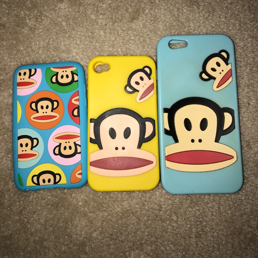 3 PAUL FRANK IPHONE cases. PLS SHARE (art project)