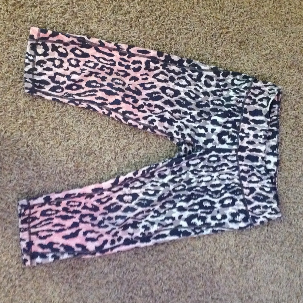 Zella ombre' leopard print capri, size small