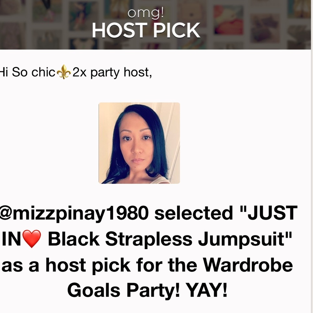 HR SALE❤️HOST PICK❤ Black Strapless Jumpsuit - Picture 3 of 3