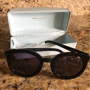 Karen Walker Super Duper Sunglasses - Black